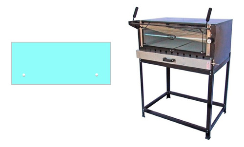 820x280 Vidro Forno Cristal Aço 4mm