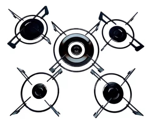 QUEIMADOR ESPALHA CHAMA E TREMPE FISCHER COOKTOP 1743