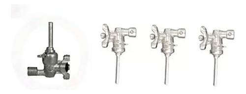 Kit 4 Registro Ramal Encaixe Cooktop Fischer R/sm /1 Unid Tc rosca