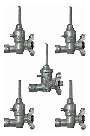 Kit 5 Registro Ramal Encaixe Cooktop Fischer R/sm /1 Unid Tc