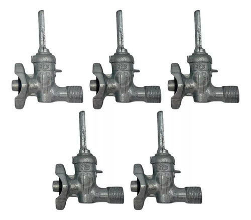 Kit 5 Registro Ramal Rosca Cooktop Fischer R/sm (1 Unid Tc)