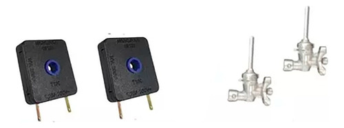 Kit 2 Interruptores+2 Registro Ramal Encaixe Fischer Cooktop