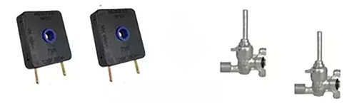 Kit 2 Interruptores+2 Registro Ramal Rosca Fischer Cooktop