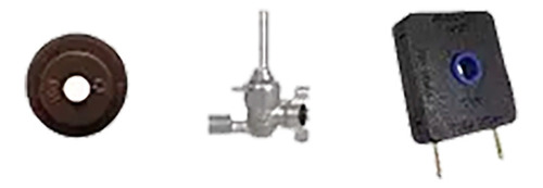 Kit 1 Borracha,registro Ramal E Interruptor Cooktop Fischer