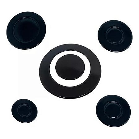 Kit Espalhadores Tampinhas Com Tripla Chama Cooktop Fischer 1743 antigo