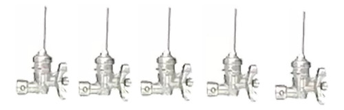 Kit 5 Registro Ramal De Encaixe R/sm Fischer Cooktop