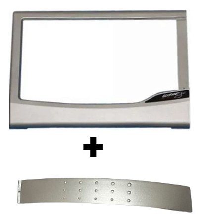 MOLDURA + PUXADOR FORNO GOURMET GRILL PRATA/INOX
