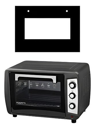 392x282 Fogatti F380 38l Vidro Do Forno Elétrico