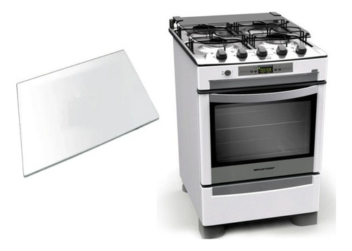 384x314 Brastemp Ative 4 Bocas Vidro 4mm Interno Do Forno Do Fogão