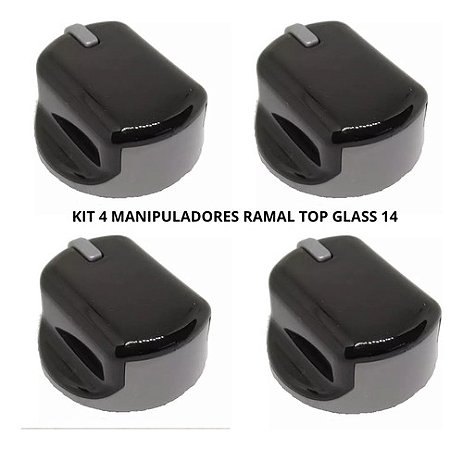 KIT 4 MANIPULADOR RAMAL TOP GLASS 14