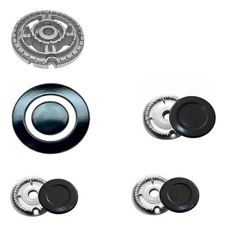 Jogo De Chamas Completo 01400002  FOGÃO GÁS 4BC UTOP INOX VS 11