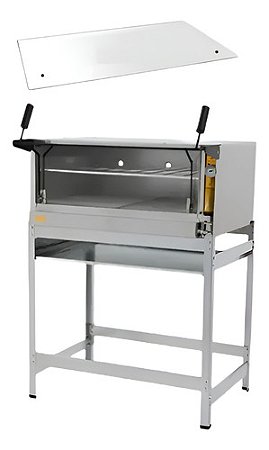 840x310 Metalmaq 90x60x37 Vidro Forno C/Furo