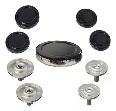 KIT QUEIMADORES + ESPALHA CHAMA ATLAS 5 BOCAS ORIGINAL