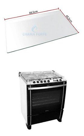 665x455  665x454 Vidro Interno Do Forno Do Fogão Compativel C/ Atlas Utop 5 Bocas Interno