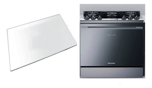657X385 Brastemp Inox 5 Bocas Bys5vcrrna Vidro Interno Forno Fogão