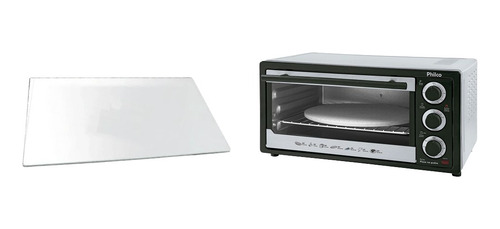 Vidro Do Forno Philco Pizza Na Pedra 345x175mm 345x175