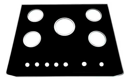 Mesa De Vidro Tampo Dako Magister Glass 5 Bocas