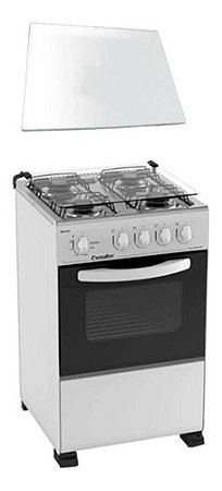 456x400 Esmaltec Veneza 4 Bocas Tampa De Vidro Para Fogão