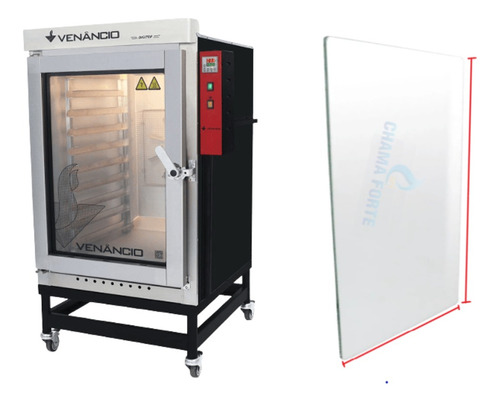 890x540 Venâncio  Ftdg10 Ftde10 Vidro 5mm  Forno Turbo