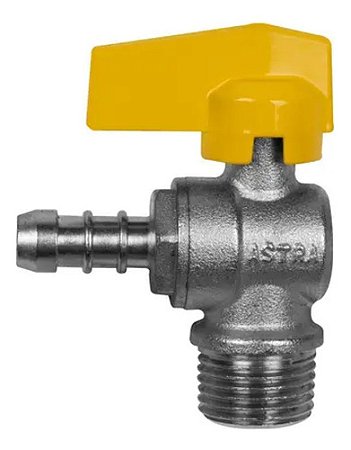 Valvula 90 Rosca Macho 1/2" - Espigao