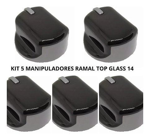 KIT 5 MANIPULADOR RAMAL TOP GLASS 14