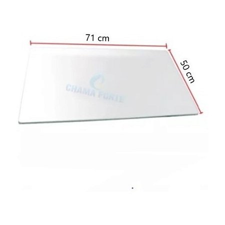 710x500 Vidro Compativel C/Tampa Do Fogão Brastemp Ative 5 Bocas