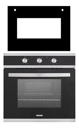 Vidro Forno Elétrico Embutir Tramontina Glass Brasil 57l 596X445 PRETO
