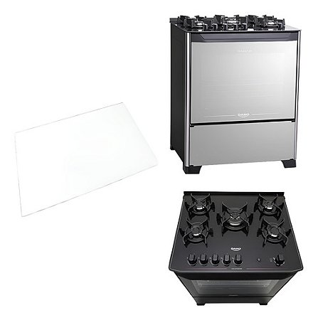 615x440 Vidro Interno Compativel C/ Dako Magister 5 Bocas  620X440