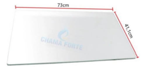 730x411 Tampa Superior De Vidro Compativel C/Fogão Consul 6 Bocas Cfs6na