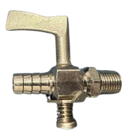 REGISTRO FORNO INDUSTRIAL CROMADO 1/4 NPT  X  3/8 BM