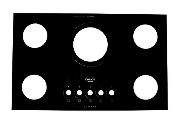 Vidro Mesa Cooktop Dako Supreme 5 Queimadores Preto Original