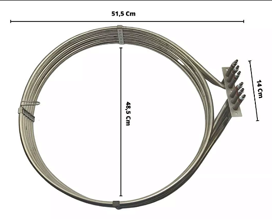 Resistência Para Forno Elétrico Tedesco Turbo 18000w Ftt300