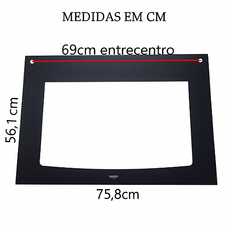 VIDRO PRETO FORNO 5Q DPMT