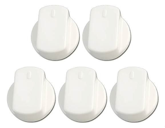 Kit 5 Botões Manipulo Para Fogão Brastemp Ative Clean