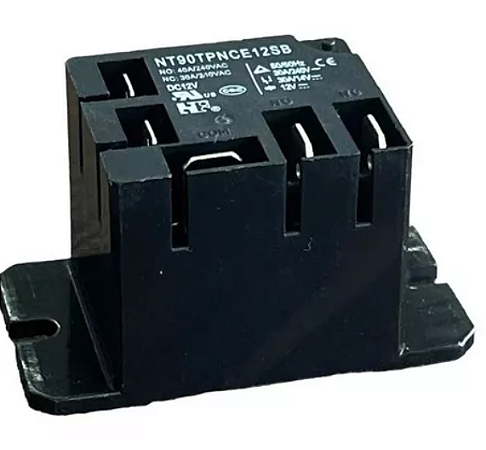 RELÉ ELETROMECÂNICO 12VDC NA 30A 250VCA CALETAS