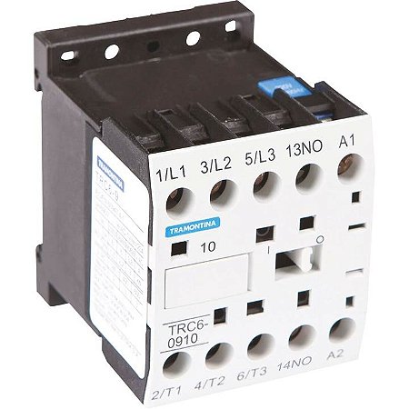 Mini Contator Tripolar Tramontina TRC6-0910 9A 220 Vca 1NA