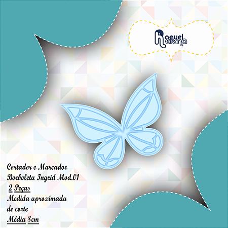 Kit Cortador e Marcador Borboleta Ingrid Mod.01