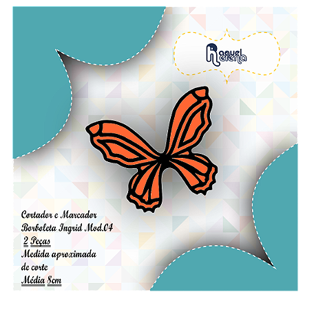 Kit Cortador e Marcador Borboleta Ingrid Mod.04