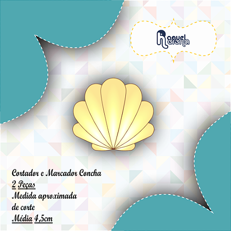 Kit Cortador e Marcador Concha 4,5cm