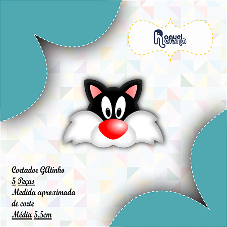 Kit Cortador Gatinho Preto