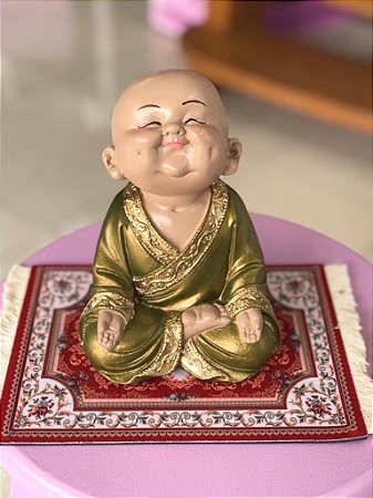Buda da Gratidão (dourado escuro)