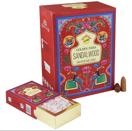 Incenso cone Golden Índia (Sandalwood)