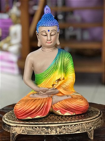 Buda em meditação 26 (colorido)