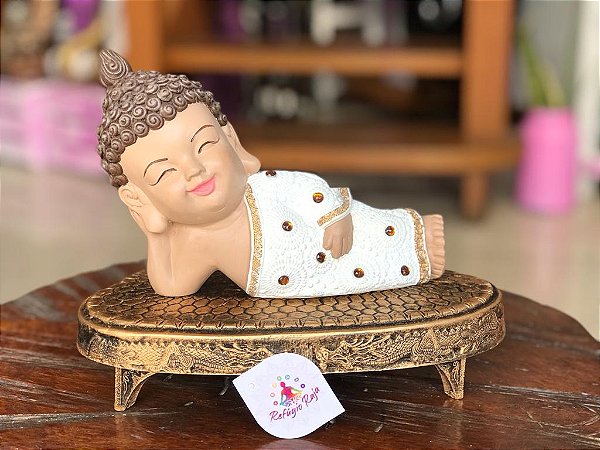 Buda deitadinho (branco)