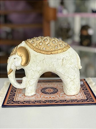 Elefante (Marfim/Dourado)