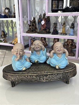 Trio de Budas apatita
