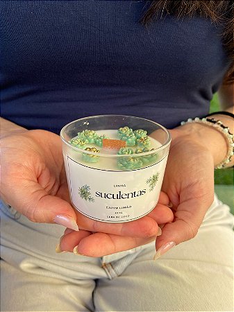 Vela Aromática Linha Suculentas