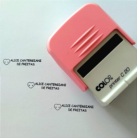 CARIMBO COLOP PRINTER 20 COM TINTA PARA TECIDO