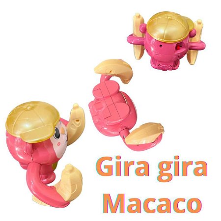 Brinquedo Infantil Gira Macaco Com banana Com Luz E Som Toys - DaiCommerce