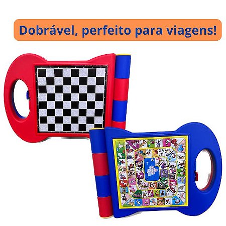 Jogo de Tabuleiro Infantil Clássicos Dama Ludo Gamão Xadrez 5 em 1 Para  Viagem Divertido, Magalu Empresas